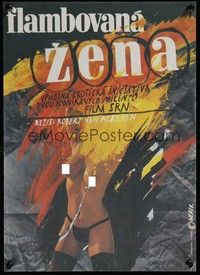 3x747 WOMAN IN FLAMES Czech 11x16 '83 sexy Jan Weber art, German prostitutes!