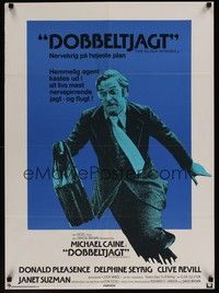 3x456 BLACK WINDMILL Danish '74 cool image of running Michael Caine, Donald Pleasence, Don Siegel