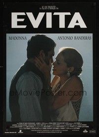 3x487 EVITA Danish '96 Madonna as Eva Peron, Antonio Banderas, Alan Parker, Oliver Stone