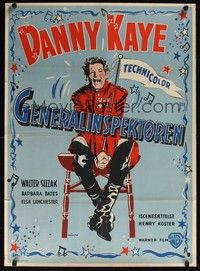 3x508 INSPECTOR GENERAL Danish '50 wacky Munch art of crying Danny Kaye!
