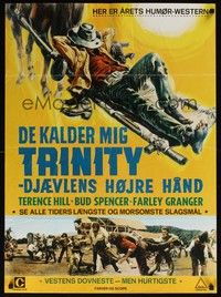 3x576 THEY CALL ME TRINITY Danish '71 great artwork of napping Terence Hill!