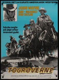 3x585 TRAIN ROBBERS Danish '73 cowboy John Wayne & sexy Ann-Margret on horseback!