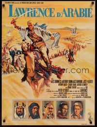 3x150 LAWRENCE OF ARABIA French 23x31 '62 David Lean classic starring Peter O'Toole, great art!