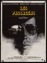 3x156 PASSENGERS French 23x32 '77 Les Passagers, c/u of Jean-Louis Trintignant in cool shades!