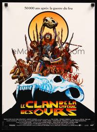 3x167 CLAN OF THE CAVE BEAR French 15x21 '86 cool different caveman artwork by Druillet!