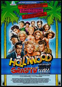 3x171 HOLLYWOOD OUT-TAKES French 16x23 '83 art of Monroe, Bogart, Dean & top stars by Gilbert Mace