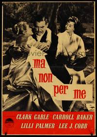 3x096 BUT NOT FOR ME Italian photobusta '60 Clark Gable, Carroll Baker, Lilli Palmer!