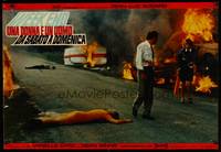 3x117 WEEK END Italian photobusta '68 Jean-Luc Godard, wild image of car crash!