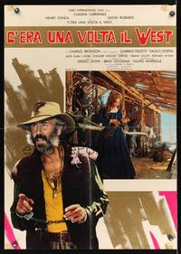 3x092 ONCE UPON A TIME IN THE WEST Italian lrg pbusta '68 Leone, Claudia Cardinale, Jason Robards!