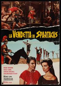 3x093 REVENGE OF SPARTACUS Italian lrg pbusta R72 Michele Lupo's La vendetta di Spartacus!