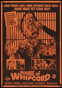 3x021 HOUSE OF WHIPCORD New Zealand '74 sexy art, many young girls go in, but never come out!