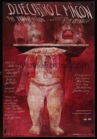 3x206 BABY OF MACON Polish 27x38 '93 directed by Peter Greenaway, creepy artwork by Sadowski!