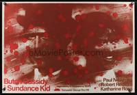 3x210 BUTCH CASSIDY & THE SUNDANCE KID Polish 27x38 '83 art of Paul Newman & Robert Redford!