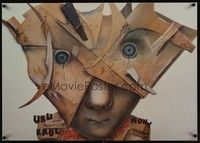 3x247 UBU KING Polish 27x38 '90 wild artwork of mask by Stasys!