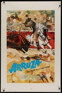 3x046 ARRUZA Spanish '72 Budd Boetticher, cool matador art!