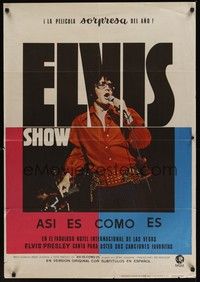 3x051 ELVIS: THAT'S THE WAY IT IS Spanish '71 great image of Presley singing on stage!