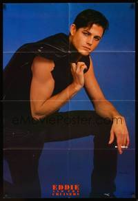 3y266 EDDIE & THE CRUISERS commercial poster '83 cool image of Michael Pare, rock!