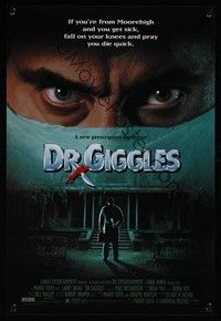 3y492 DR. GIGGLES mini poster '92 if you get sick, fall on your knees & pray you die!