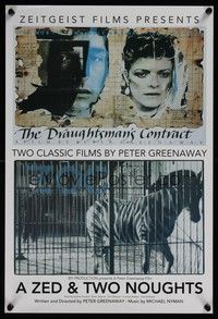 3y493 DRAUGHTSMAN'S CONTRACT/ZED & TWO NOUGHTS mini poster '07 Peter Greenway double-bill!