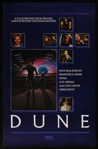 3y264 DUNE video special 23x36 '84 David Lynch sci-fi epic, Kyle MacLachlan, Sting!