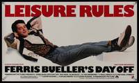 3y373 FERRIS BUELLER'S DAY OFF special poster '86 Matthew Broderick in John Hughes teen classic!