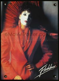 3y377 FLASHDANCE special poster '83 sexy dancer Jennifer Beals in red suit!