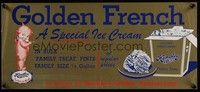 3y095 GOLDEN FRENCH special 9x20 '50s Rose O'Neill artwork, a special ice cream!
