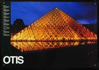 3y306 OTIS special poster '90s great image of the Louvre pyramid!