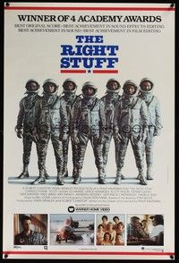 3y425 RIGHT STUFF video special 20x30 '84 great image of the first NASA astronauts!