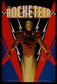 3y426 ROCKETEER special 15x22 '88 Disney, really cool different Dave Stevens art !