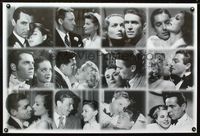 3y586 ROMANTIC CLOSE-UPS commercial poster '90s romantic photo montage of great stars!