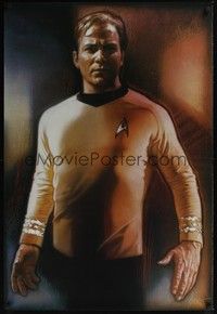 3y591 STAR TREK CREW SET commercial 27x40 '91 cool Drew Struzan artwork of Kirk, Spock & Bones!