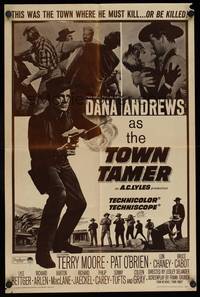 3y451 TOWN TAMER special poster '65 Dana Andrews, Pat O'Brien, Lon Chaney, Bruce Cabot