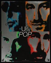 3y213 U2 POP special 24x30 '97 cool image of Bono, The Edge, Adam Clayton, Larry Mullen Jr.!