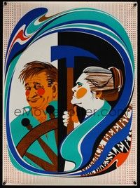 3y596 WALLACE BEERY/MARIE DRESSLER commercial 20x28 '68 great colorful art by Elaine Havelock!