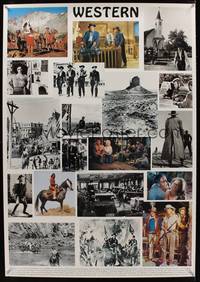 3y327 WESTERN special poster '94 great photo collage of classic cowboy scenes!