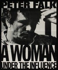 3y332 WOMAN UNDER THE INFLUENCE special 24x29 '74 John Cassavetes, close-up of Peter Falk!