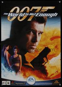 3y530 WORLD IS NOT ENOUGH special poster '99 Pierce Brosnan as James Bond, Sophie Marceau!