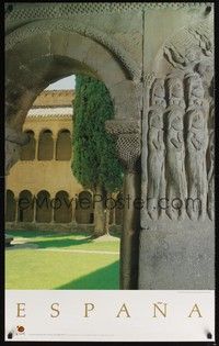 3y131 ESPANA travel poster '88 cool F. Ontanon photo of archway!