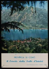 3y150 PROVINCIA DI COMO Italian travel poster '70s Italy's Como province, beautiful lake!