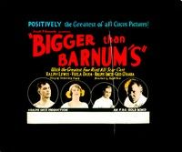 3z104 BIGGER THAN BARNUM'S glass slide '26 greatest circus picture with a 4-ring all-star cast!