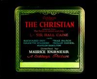 3z109 CHRISTIAN glass slide '23 Richard Dix, Mae Busch, directed by Maurice Tourneur!