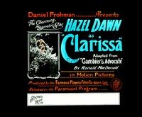 3z114 GAMBIER'S ADVOCATE glass slide '15 Hazel Dawn as Clarissa is the charming magnetic star!