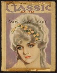 3z055 CLASSIC MAGAZINE magazine October 1923 portrait of beautiful Alice Terry by E. Dahl!