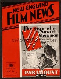 3z030 NEW ENGLAND FILM NEWS exhibitor magazine May 12, 1932 John Barrymore in State's Attorney!