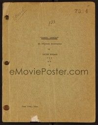 3z148 JOHNNY ANSELMO first draft script June 18, 1945, unproduced screenplay by Lucien Hubbard!