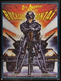 4a200 ADVENTURES OF BUCKAROO BANZAI French 1p 1986 cool different art of Peter Weller by Melki!