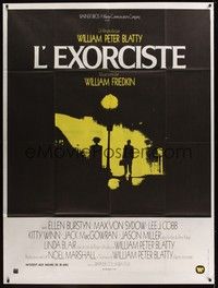 4a247 EXORCIST French 1p '74 William Friedkin, Max Von Sydow, William Peter Blatty horror classic!