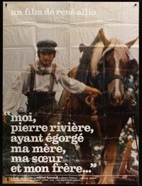 4a291 MOI PIERRE RIVIERE AYANT EGORGE MA MERE French 1p '76 man slaughters his family & is on trial