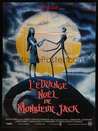 4a299 NIGHTMARE BEFORE CHRISTMAS French 1p '93 Tim Burton, Disney, different horror cartoon image!